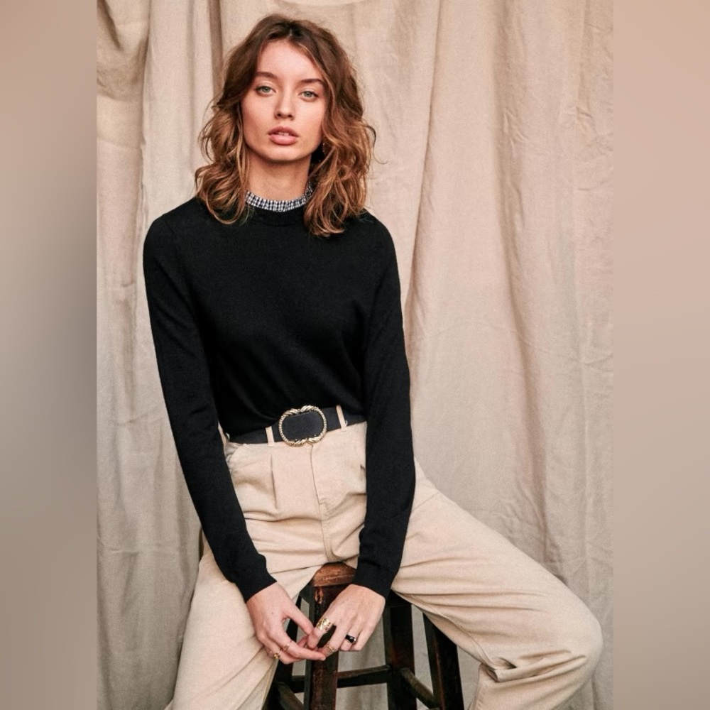 NWT Sezane Eduardo Merino Wool Sweater Small